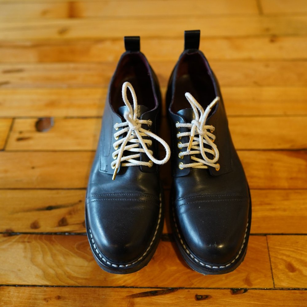 Rag & Bone - Black Milo Oxford Lace-up Leather Boots/Booties